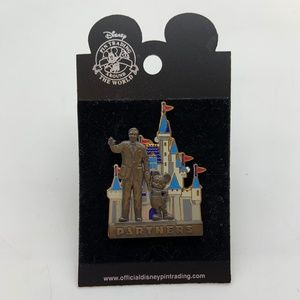 Disney Mickey Mouse & Walt Disney Cinderella's Castle Partners Collectible Pin